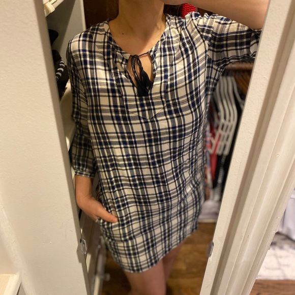 Madewell plaid tunic with pockets - Picture 5 of 5